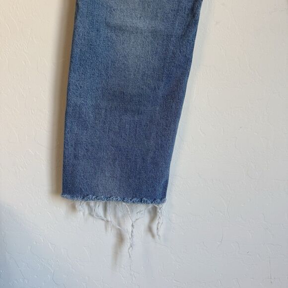 We The Free Vixen Cigarette Straight High Waisted Light Blue Distressed Jeans 30 - Picture 7 of 11